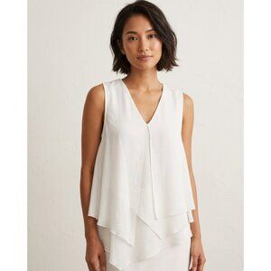 H&M Drapey Chiffon Sleeveless Blouse | Size 4